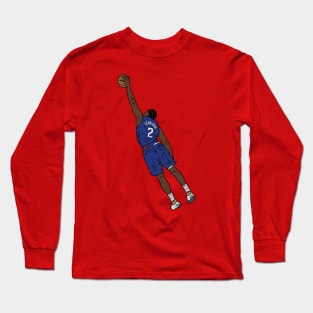 Kawhi Leonard Leaning Dunk Long Sleeve T-Shirt